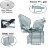 Child Bike Seat,Rear Bicycle Seat for Child,Quick Dismounting Mount Kid Carrier with Non-Slip Armrests Protective Netand Pedals Padded Seat Belt for Adult Bike Beach Cruiser Bab'y Safety Seats, B view 2