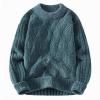 Muscularfit Men Sweaters Fall Winter Fashion Ribbed Knit Long Sleeve Sweater Slim Fit Crewneck Knitted Sweater Loose Pullover Prime of Day Deals Today 2024 Plus Size Sweaters Green L view 1