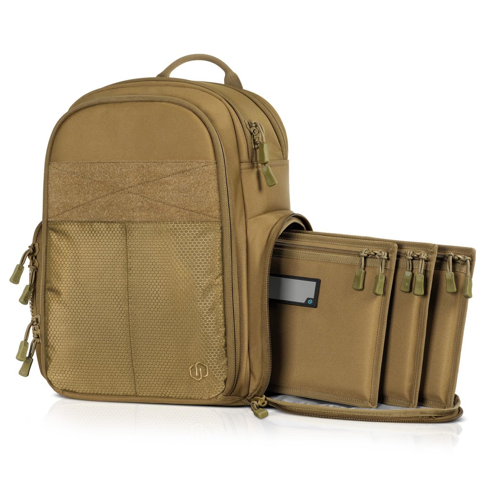 Savior Equipment SEMA Compact Tactical Range Pistol Backpack w/ 3 Gun Rug Sleeve