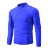 Muscularfit Mens Sweaters Slim Fit Plain Long Sleeve Lightweight Knitted Sweater Casual Fashion Knitted Pullover Fall Clothes Big Deal Days Plus Size White Sweater Blue XL view 1