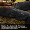 HISEA Men's Ripstop Tactical Pants, Water Resistant Work Cargo Pants, Lightweight Outdoor Hiking Construction Pants Black view 3