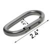 10 Pack 2'' Aluminum Oval Carabiners Clip Spring Snap Hook for Camping & Hiking (Silver Grey) view 2