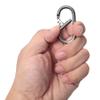 10 Pack 2'' Aluminum Oval Carabiners Clip Spring Snap Hook for Camping & Hiking (Silver Grey) view 3
