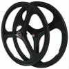 700C (23C-28C) Bike Wheelset, Magnesium-Titanium Alloy Bicycle Wheels,Front Wheel: 3/8X100X145W; Rear Wheel: 3/8X120X165W Bicycle Wheel Set Black,700C*(23C-28C) view 1