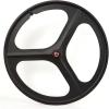 700C (23C-28C) Bike Wheelset, Magnesium-Titanium Alloy Bicycle Wheels,Front Wheel: 3/8X100X145W; Rear Wheel: 3/8X120X165W Bicycle Wheel Set Black,700C*(23C-28C) view 3