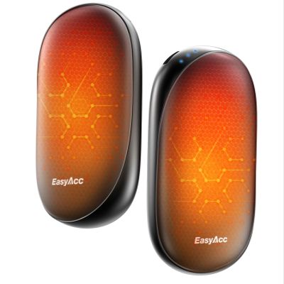 EasyAcc Electric Hand Warmers Rechargeable, 2 Pack 10000mAh + 18Hrs Warmth + Up to 131 + UL Certified + Fast Heating + 3 Settings, Pocket Heaters for Golf Raynauds Camping, Gifts for Women Man