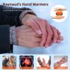 EasyAcc Electric Hand Warmers Rechargeable, 2 Pack 10000mAh + 18Hrs Warmth + Up to 131 + UL Certified + Fast Heating + 3 Settings, Pocket Heaters for Golf Raynauds Camping, Gifts for Women Man view 3
