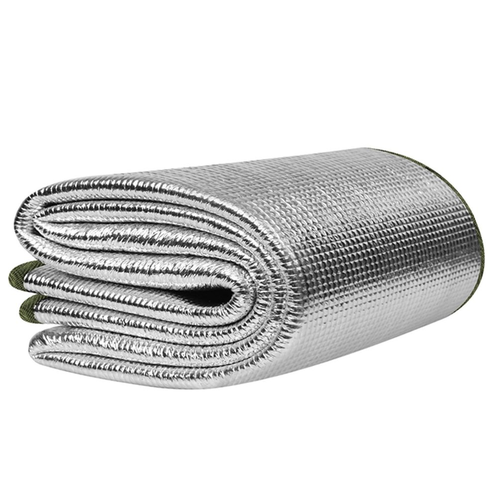 2m2m Camping Foam Pad - Waterproof Tent Bed Tent Pad - Portable Foam Foil Double-Sided Aluminum Film with Storage Bag - for Picnic Travel Outdoor Traveling Hiking Camping(0.9 x 2m)