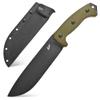 Eafengrow EF148 Fixed Blade Knife AUS-10 Steel Blade Two Tone Micarta Handle Full Tang EDC Straight Knife for Camping Bushcraft Adventure Ranches(Green) view 1