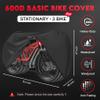 Zettum Bike Covers for 3 Bikes - 600D Waterproof & Heavy Duty, Large Bicycle Cover for eBike, Mountain, Road, Hybrid, Beach Cruiser, Scooter view 2