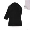 Baby Girls Faux Fur Teddy Long Coat Toddler Kids Winter Fleece Jacket Fluffy Jacket Warm Trench (Black, 3-4 Years) view 4