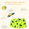 SURF CUZ Little Boys Swim Trunks UPF 50+ Toddler Beach Shorts Swimsuit Kids Quick Dry Swimwear view 3