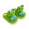 Toddler Slippers Girls Boys 3D Frog Cute Soft Plush Anti-Slip House Kids Warm Winter Cartoon Indoor Outdoor Shoes (Green, 10.5 Little Child)