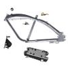 Bike Engine Frame Kit with Banana Saddle Fuel Tank Set Integrated 0.8 Gallon 3.4L Gasoline Tank with Saddle Seat for Motorized Bike 4 or 2 Stroke Gas Engine 49cc-100cc (Heavy Duty V Frame Saddle Set) view 2