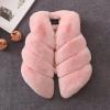 Girls Faux Fur Outwear Coat Jacket Vest Cute Warm Winter Toddler Girls Sleeveless Fleece Gilet (Black, 4-5 Years) view 2