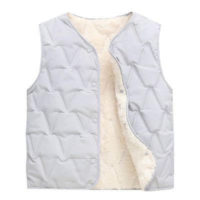 Boys Girls Puffer Fleece Lined Vest Toddler Winter Coat Warm Sleeveless Lightweight Jacket Waistcoat (Blue, 3-4 Years)