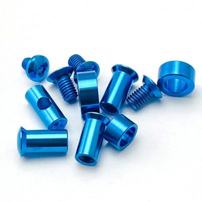 IGRIXLSD 1 Set Titanium Screw Fits for Chris Reeve Large Sebenza 21, Custom CNC Scales Handle Screws DIY Replacement Accessory(Blue)