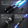 XenoSaber 2 Pack XRGB 3.0 Double-Bladed Dueling Light Saber Set, Dual 2 in 1 Smooth Swing Motion Control Light Saber, 16 Sound Fonts Infinite Color Changing APP Control, Rechargeable Metal Hilt view 2