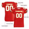 AWSOLE Custom Rugby Jerseys for Men Women Kids Print Name Number Logo American Football Uniform Comfort Athletic Sports Shirt Red White Yellow view 2