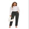 KICZOY Women's Stretch Business Straight Leg Dress Pants with Pockets Wear to Work Casual Suitpants view 2