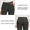 KICZOY Women's Stretch Business Straight Leg Dress Pants with Pockets Wear to Work Casual Suitpants view 3