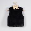 Toddler Girls Faux Fur Vest Fleece Jacket Warm Sleeveless Coat Winter Fall Fuzzy Vest Coat Children (Black, 2-3 Years) view 4