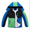 SaphiRose Kids Rain Jacket Waterproof Raincoat Mesh Lined Coat with Removable Hood for Boys Girls (combi-color,11-12 years) view 1