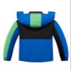 SaphiRose Kids Rain Jacket Waterproof Raincoat Mesh Lined Coat with Removable Hood for Boys Girls (combi-color,11-12 years) view 2