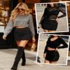 Avidlove Women Mesh Bodycon Mini Skirt High Waist Ruched Summer Skirt Streetwear Black XX-Large view 2