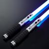 XenoSaber 2 Pack XRGB 3.0 Double-Bladed Dueling Light Saber Set, Dual 2 in 1 Smooth Swing Motion Control Light Saber, 16 Sound Fonts Infinite Color Changing APP Control, Rechargeable Metal Hilt view 1