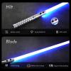 XenoSaber 2 Pack XRGB 3.0 Double-Bladed Dueling Light Saber Set, Dual 2 in 1 Smooth Swing Motion Control Light Saber, 16 Sound Fonts Infinite Color Changing APP Control, Rechargeable Metal Hilt view 3