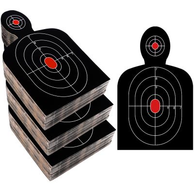Arrowbash 72 Pcs Shooting Target Tactical Cardboard Targets Cardboard Silhouette Target for Shooting Range Practice Competitions Training(30 x 18 Inches)