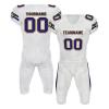 AWSOLE Custom Rugby Jerseys for Men Women Kids Print Name Number Logo American Football Uniform Comfort Athletic Sports Shirt White Navy view 1