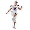AWSOLE Custom Rugby Jerseys for Men Women Kids Print Name Number Logo American Football Uniform Comfort Athletic Sports Shirt White Navy view 2