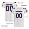 AWSOLE Custom Rugby Jerseys for Men Women Kids Print Name Number Logo American Football Uniform Comfort Athletic Sports Shirt White Navy view 3