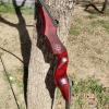 60'' Longbow and Arrows with Turkey Feathers Hunting Archery Longbow Set for Adult Target Practice Right Hand Takedown Wood Long Bow (25lbs) view 2