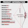 60'' Longbow and Arrows with Turkey Feathers Hunting Archery Longbow Set for Adult Target Practice Right Hand Takedown Wood Long Bow (25lbs) view 3