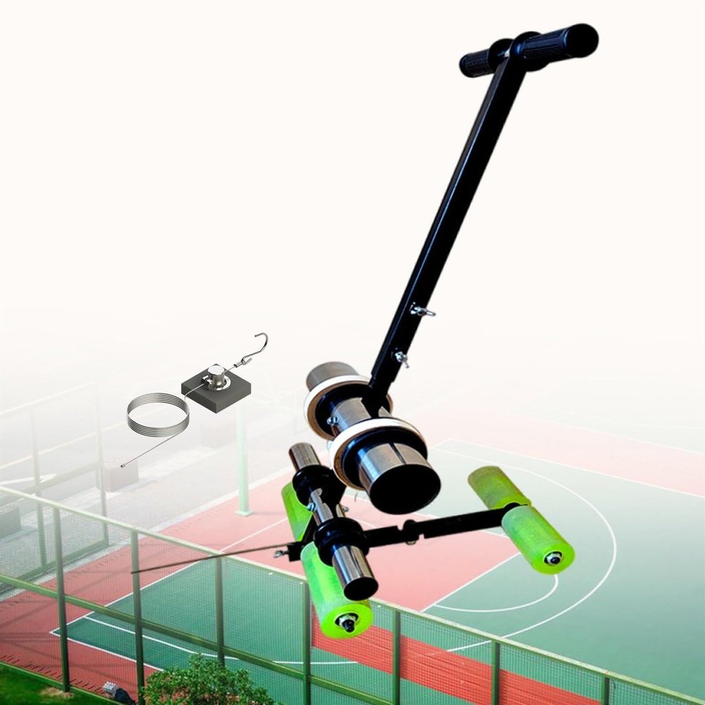 PPOIUYK Driveway Basketball Court Marking Kit, Hand Push Floor Marking Tool, Pickleball Court Marking Kit, Basketball Lines for Driveway, Concrete, Asphalt, Backyard with Circle Drawing to