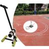 PPOIUYK Driveway Basketball Court Marking Kit, Hand Push Floor Marking Tool, Pickleball Court Marking Kit, Basketball Lines for Driveway, Concrete, Asphalt, Backyard with Circle Drawing to view 4