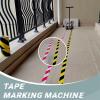 Driveway Basketball Court Marking Kit, Hand Push Floor Marking Tool with Drawing Circle Kit, Floor Tape Applicator, Pickleball Court Marking Kit for Driveway, Asphalt or Concrete, Basketball Courts view 2