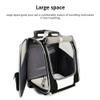 DNGXAOYA Pet Duffel Bag, Out and About Portable Dog Trolley Case, High-Density Oxford Fabric, Can Be Used for Outdoor and Travelling, Three-Side Breathable Mesh, Roll-up Design, Detachable Base view 3
