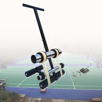 Hand Push Floor Marking Tool, Basketball Court Marking Kit, Tape Marking Machine Hand-Push Tape Sticking Machine with Drawing Circle Kit,Floor Tape Applicator,Pickleball Court Marking Kit for Driveway