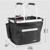 Bicycle Dog Bag, Bicycle Basket, Cats And Dogs, Mountain Bike Front Basket, Folding Pet Bag, Bicycle Basket Front Hand Canvas, Large Capacity, Folding Easy To Clean, Quick Snap Snap(Aluminum Carrying view 2