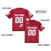 Custom Football Jersey Personalized Replica Football Uniform Stitched Printed Logo Team Name Number Fans Gift for Men Youth Women Kid Z Red view 2