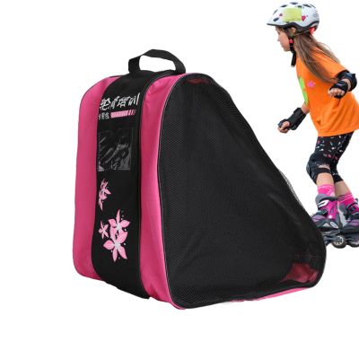 Roller Skate Bag,Waterproof Roller Skate Bag Skating Carrier - Skating Lovers Beginners Inline Roller Bag with Three Compartments for Skating Rinks, Training Ground