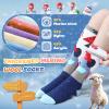 West Biking Kids Merino Wool Ski Socks for Boys Girls Kids Knee High Socks Thermal Winter Warm Snowboard Sock 2 Pairs 4-15years view 2