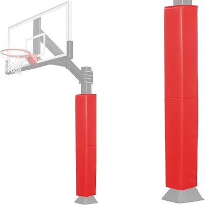 Katop Square Basketball Pole Padding Fits 4x4 Inch Pole, Durable 6 Feet Tall Basketball Pole Pad Outdoor and Indoor, UV-Resistant Waterproof Basketball Hoop Pads for Protection and Player Safety