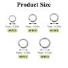 SagaSave 200PCS High Strength Heavy Stainless Steel Fishing Split Ring, 5 Sizes Double Snap Lure Tackle Connector Kit, Fishing Tackle for Freshwater and Saltwater-with Lure Plier view 2