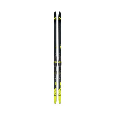 Fischer Orbiter EF Cross Country Skis, Black/Neon Yellow, Small w/ Control Step-in Binding