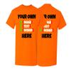 Lantliv Custom T Shirts for Men and Women, Add Your Own Text, Logo, Image T-Shirts for Birthday, Father's Day and Mother's Day, Toddler Orange XLarge view 1